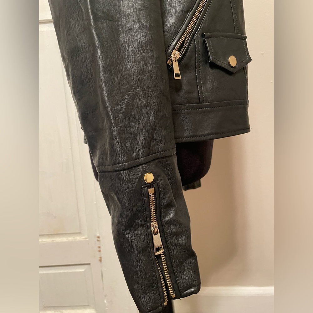 Black  faux jacket - Picture 8 of 12